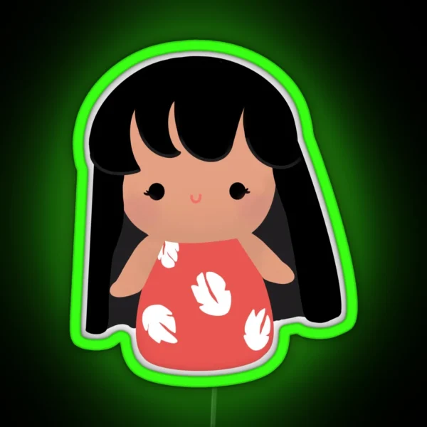 Lilo Chibi RGB Neon Sign