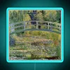lily-pad-bridge-painting-with-rbg-neon-sign-in-blue-tones