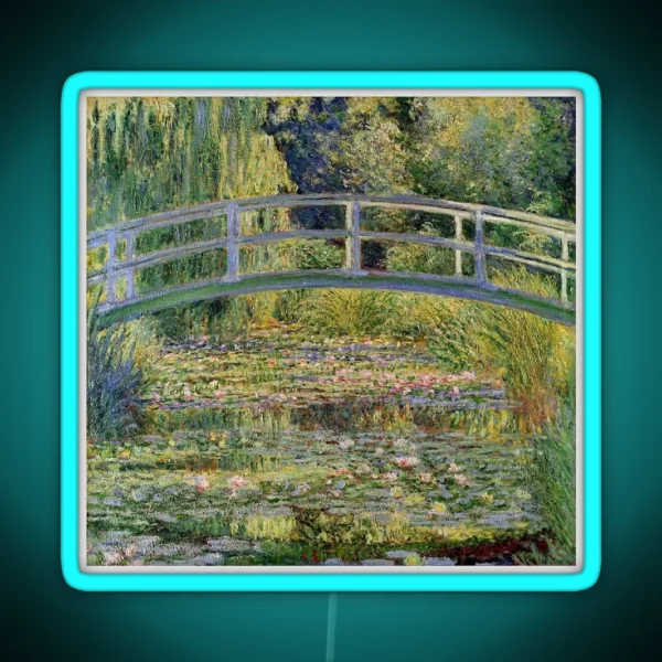 Lily Pad Bridge Painting RGB Neon Sign