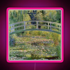 Lily Pad Bridge Painting RGB Neon Sign