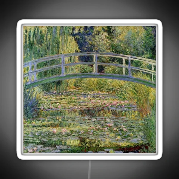 Lily Pad Bridge Painting RGB Neon Sign
