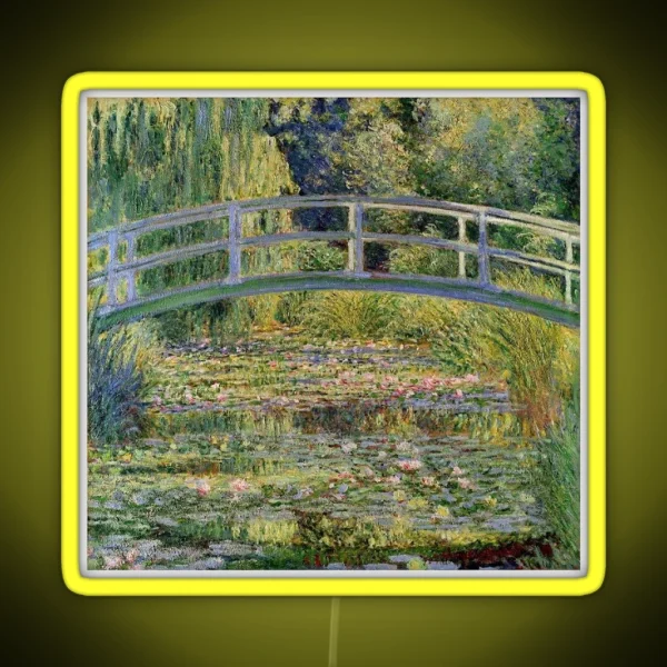 Lily Pad Bridge Painting RGB Neon Sign