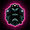 Lime Hawk Moths Neon Sign Night - Vibrant RGB Pink