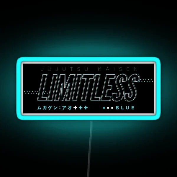 Limitless Blue RGB Neon Sign