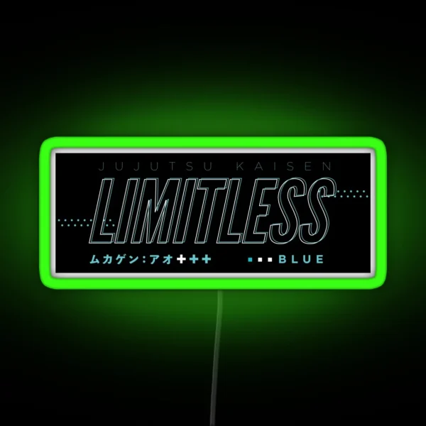 Limitless Blue RGB Neon Sign