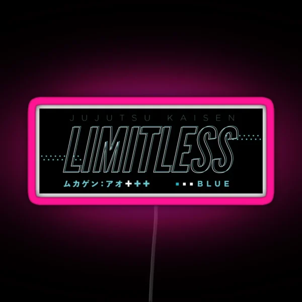 Limitless Blue RGB Neon Sign
