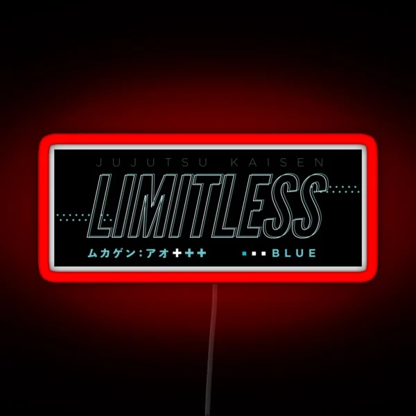 Limitless Blue RGB Neon Sign