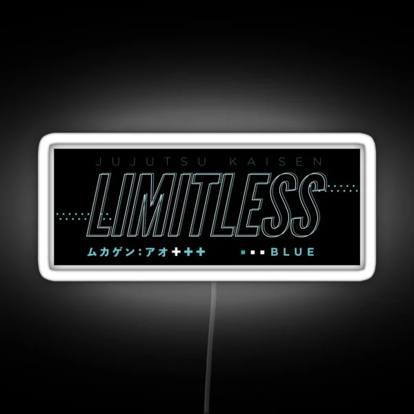 Limitless Blue RGB Neon Sign