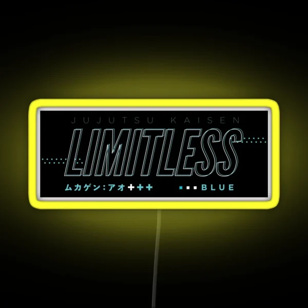 Limitless Blue RGB Neon Sign