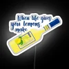 Limoncello RGB Neon Sign on White Background