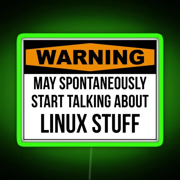 Linux RGB Neon Sign
