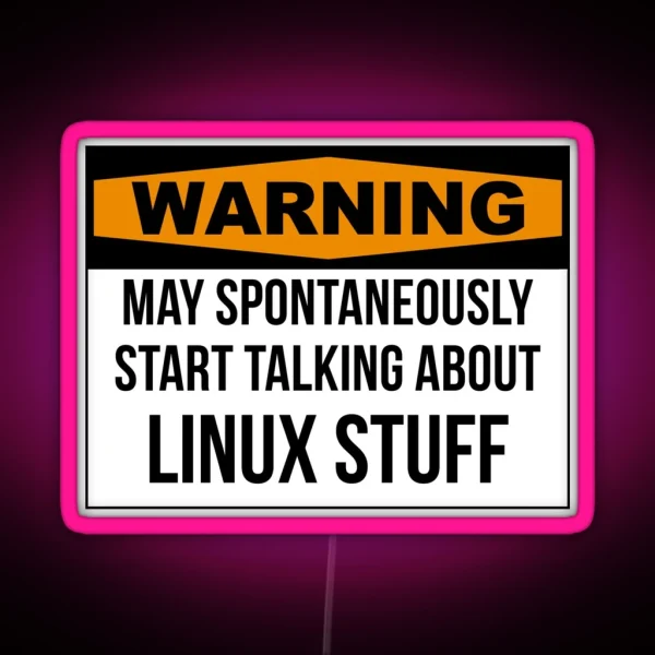 Linux RGB Neon Sign