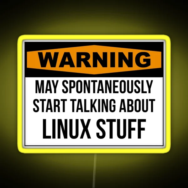 Linux RGB Neon Sign