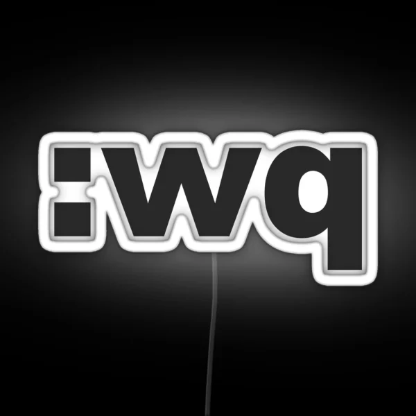 Linux Vim Write And Quit Wq Command Led RGB Neon Sign