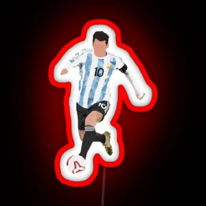 Lionel Messi Argentina World Cup 2022 RGB Neon Sign