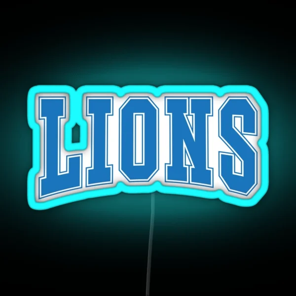 Lions RGB Neon Sign