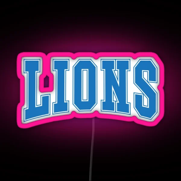 Lions RGB Neon Sign