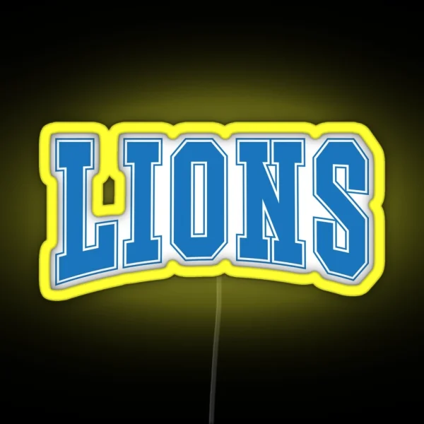 Lions RGB Neon Sign