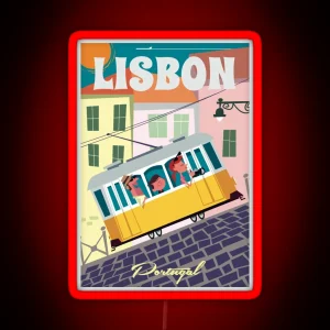 Lisbon Poster RGB Neon Sign