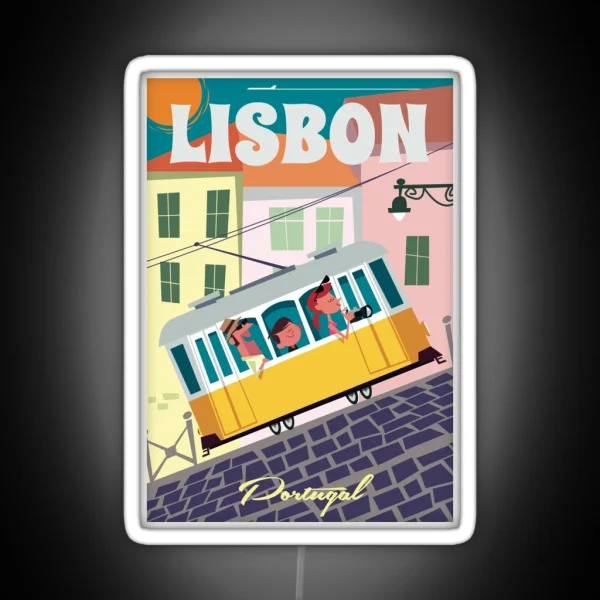Lisbon Poster RGB Neon Sign