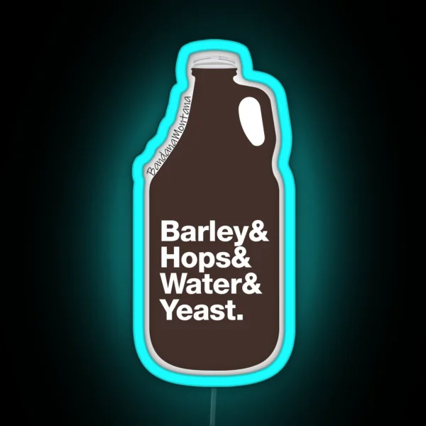 List Beer Growler RGB Neon Sign