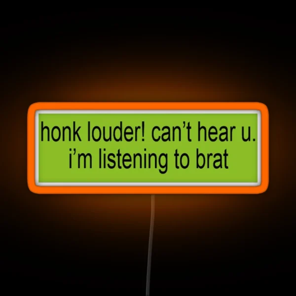 Listening To Brat RGB Neon Sign