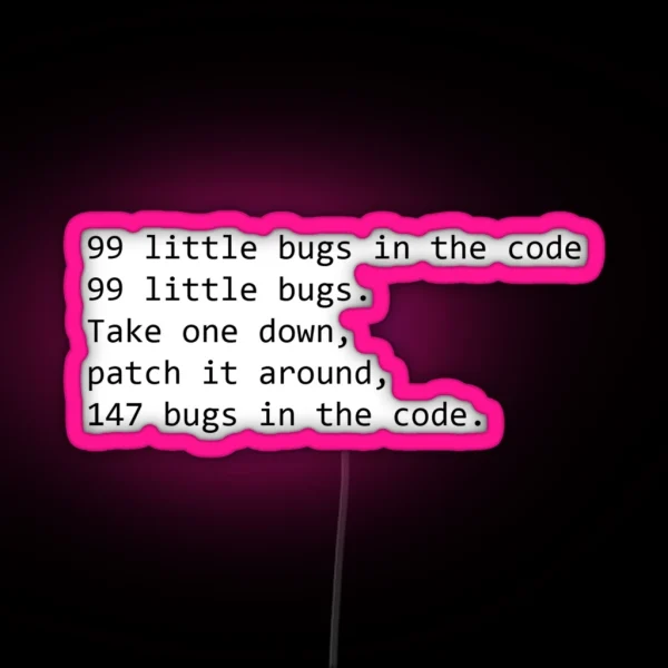 Little Bugs RGB Neon Sign
