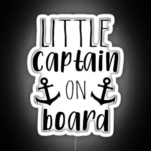 Little Captain On Board RGB Neon Sign