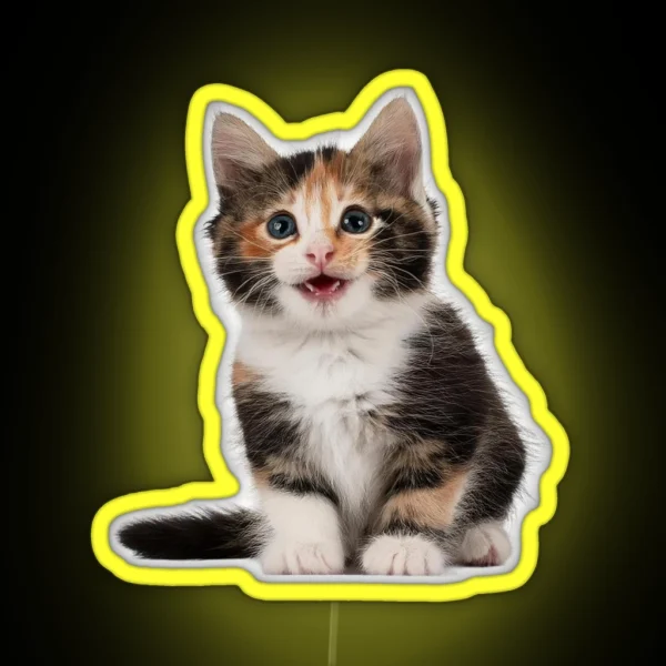 Little Cute Cats 2 RGB Neon Sign