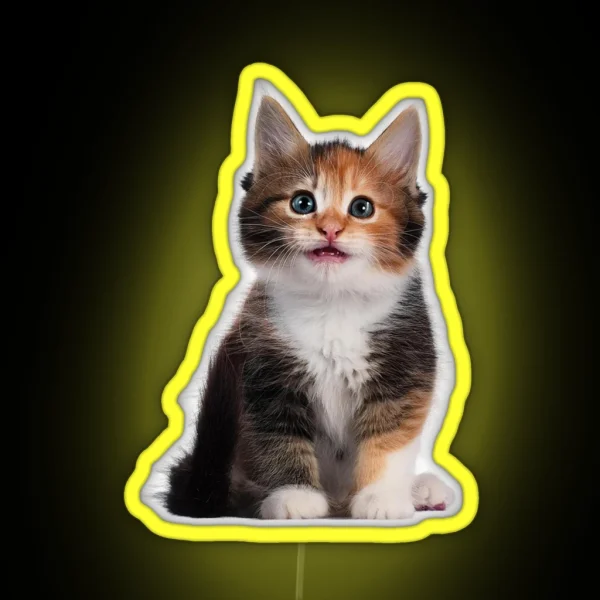 Little Cute Cats RGB Neon Sign