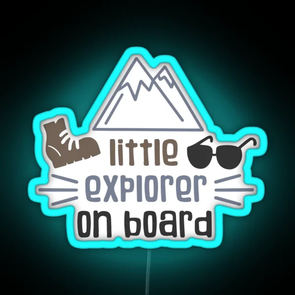 Little Explorer On Board RGB Neon Sign