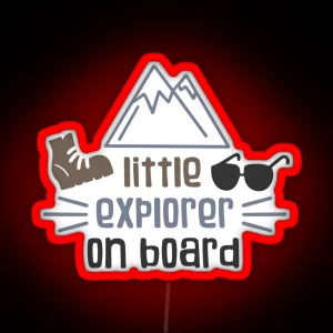 Little Explorer On Board RGB Neon Sign