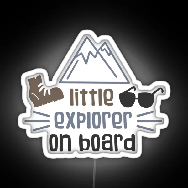 Little Explorer On Board RGB Neon Sign