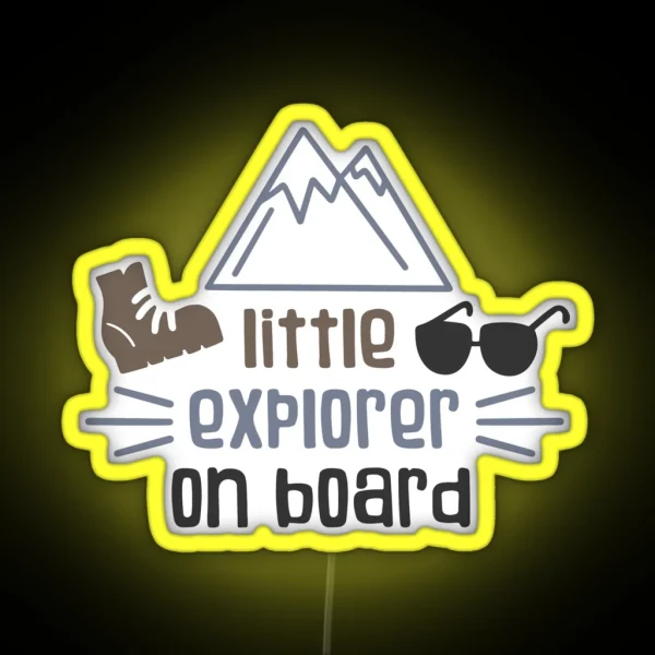 Little Explorer On Board RGB Neon Sign