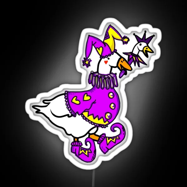 Little Goose Court Jester RGB Neon Sign