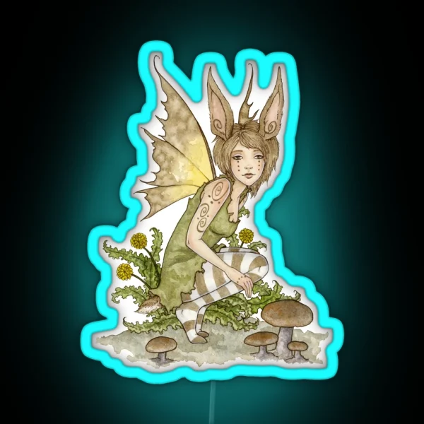 Little Hare RGB Neon Sign