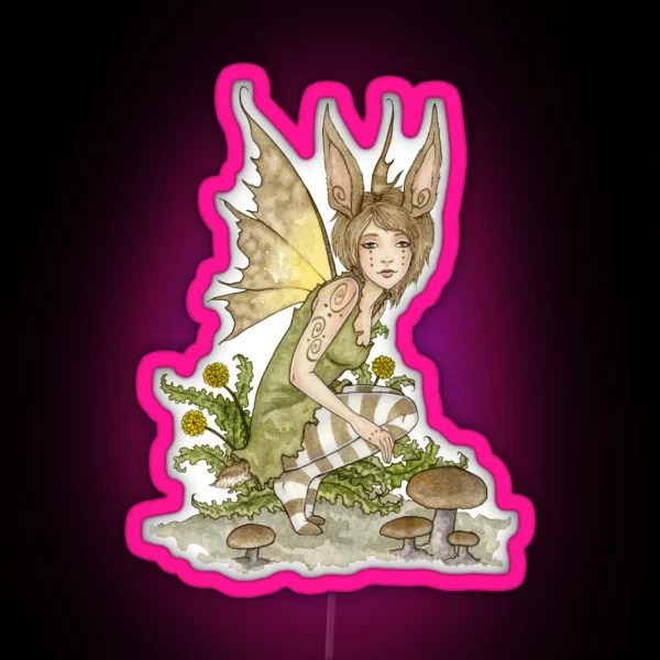 Little Hare RGB Neon Sign