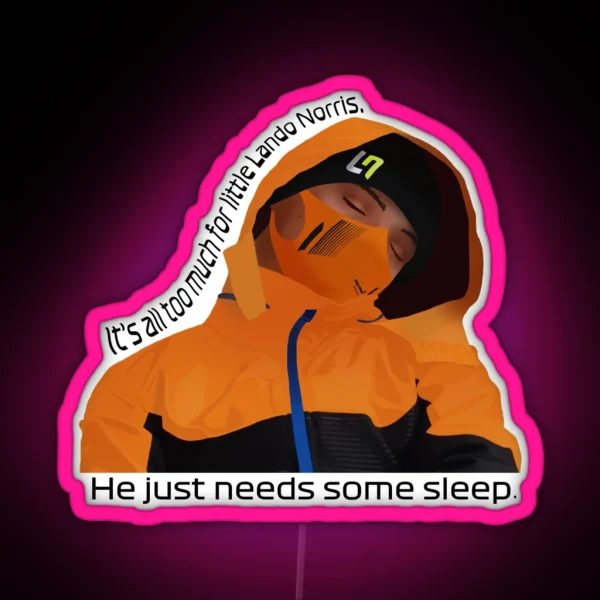 Little Lando Norris RGB Neon Sign