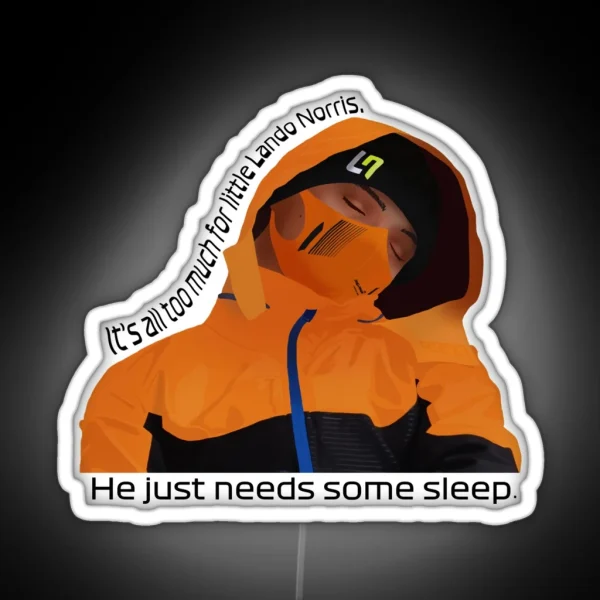 Little Lando Norris RGB Neon Sign