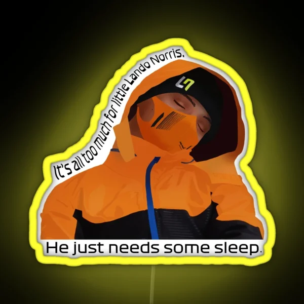 Little Lando Norris RGB Neon Sign