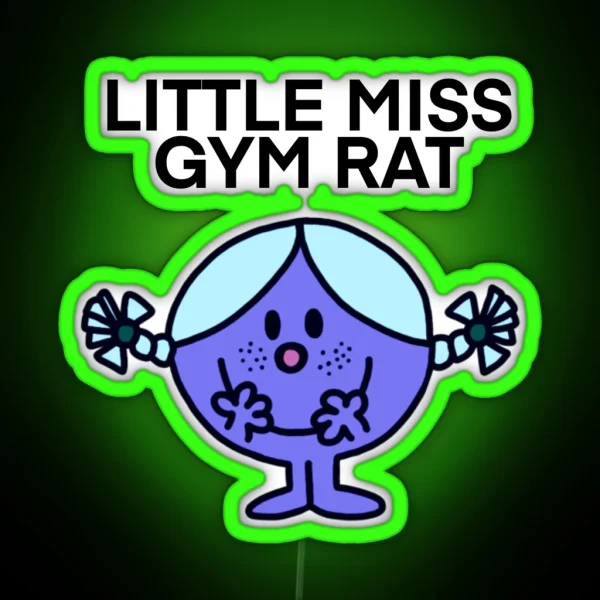 Little Miss Gym Rat RGB Neon Sign