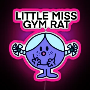 Little Miss Gym Rat RGB Neon Sign