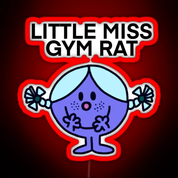 Little Miss Gym Rat RGB Neon Sign