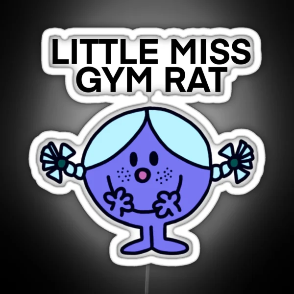 Little Miss Gym Rat RGB Neon Sign