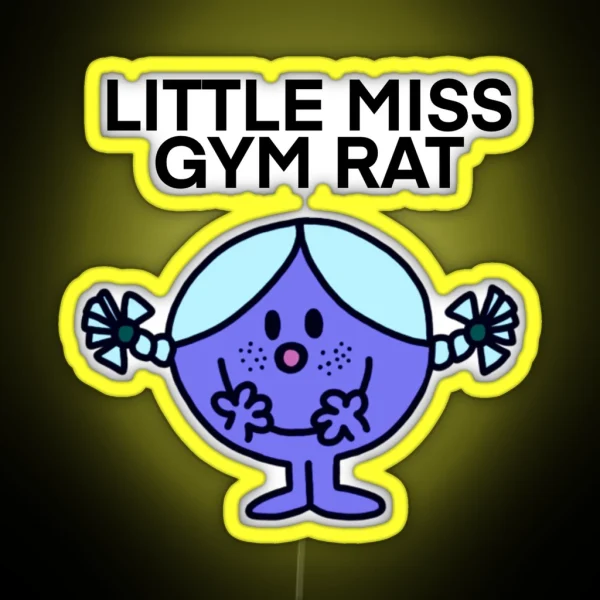 Little Miss Gym Rat RGB Neon Sign