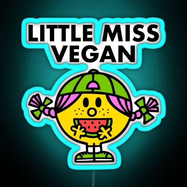 Little Miss Vegan RGB Neon Sign