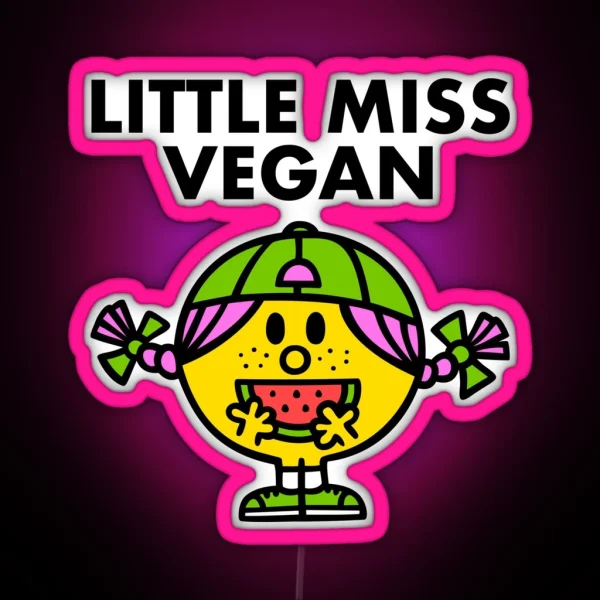 Little Miss Vegan RGB Neon Sign