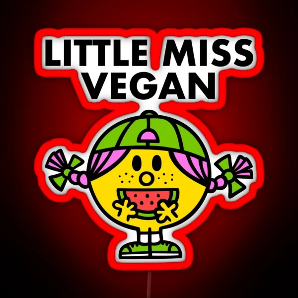 Little Miss Vegan RGB Neon Sign