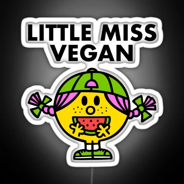 Little Miss Vegan RGB Neon Sign