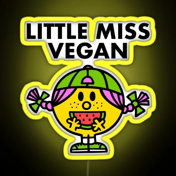 Little Miss Vegan RGB Neon Sign
